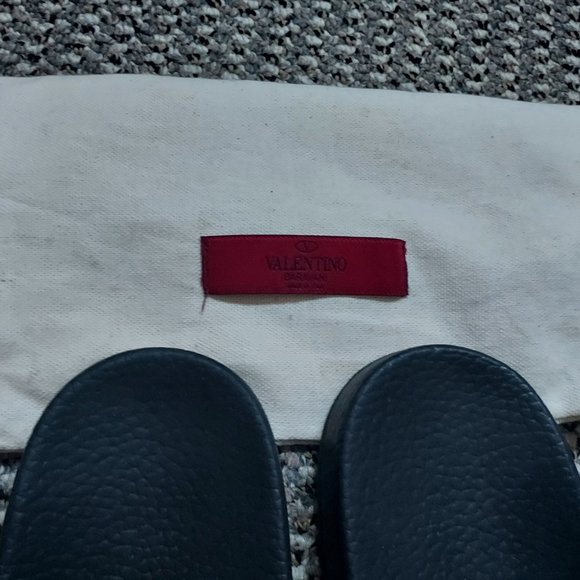 VALENTINO ROCKSTUD RUBBER SLIDER SANDAL EU 36 US 6 - Picture 11 of 12